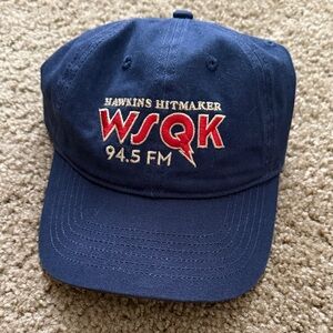 Stranger Things WSQK 94.5 FM Navy Baseball Cap